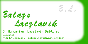 balazs laczlavik business card